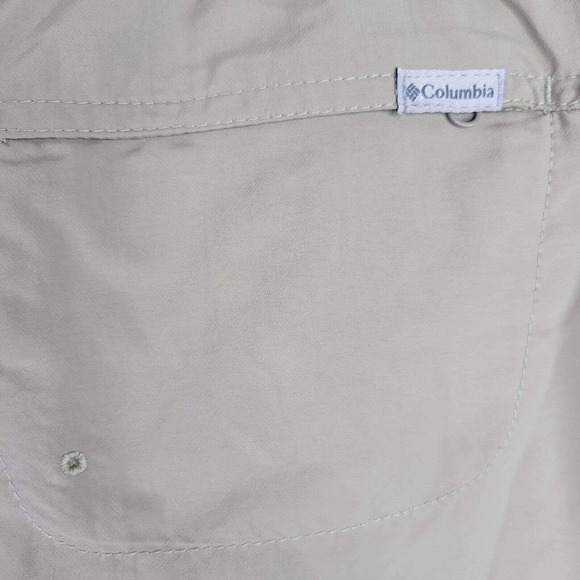 Columbia Women's Shorts Medium Khaki Tie-Front Nylon Hiking Outdoor - Picture 7 of 10